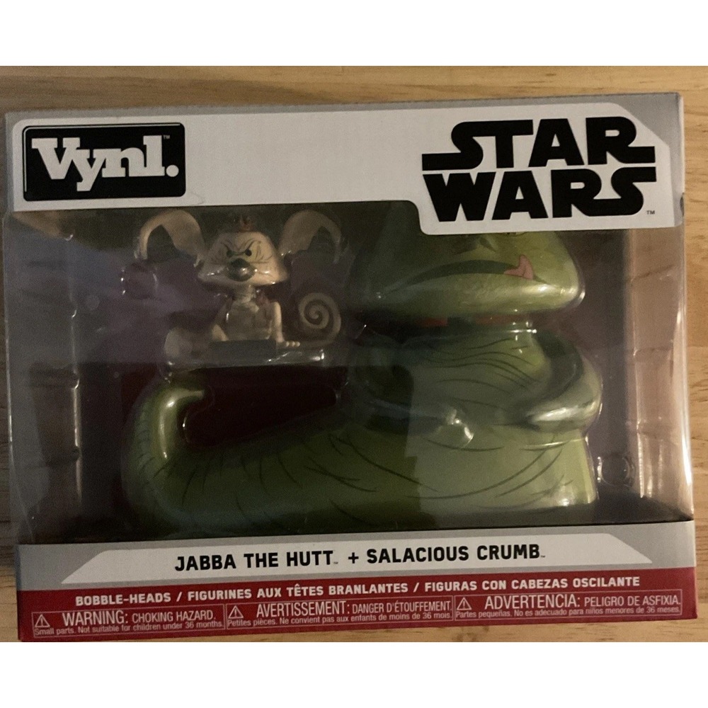 Funko Vynl Star Wars Jabba The Hutt + Salacious Crumb Vinyl Figure Set